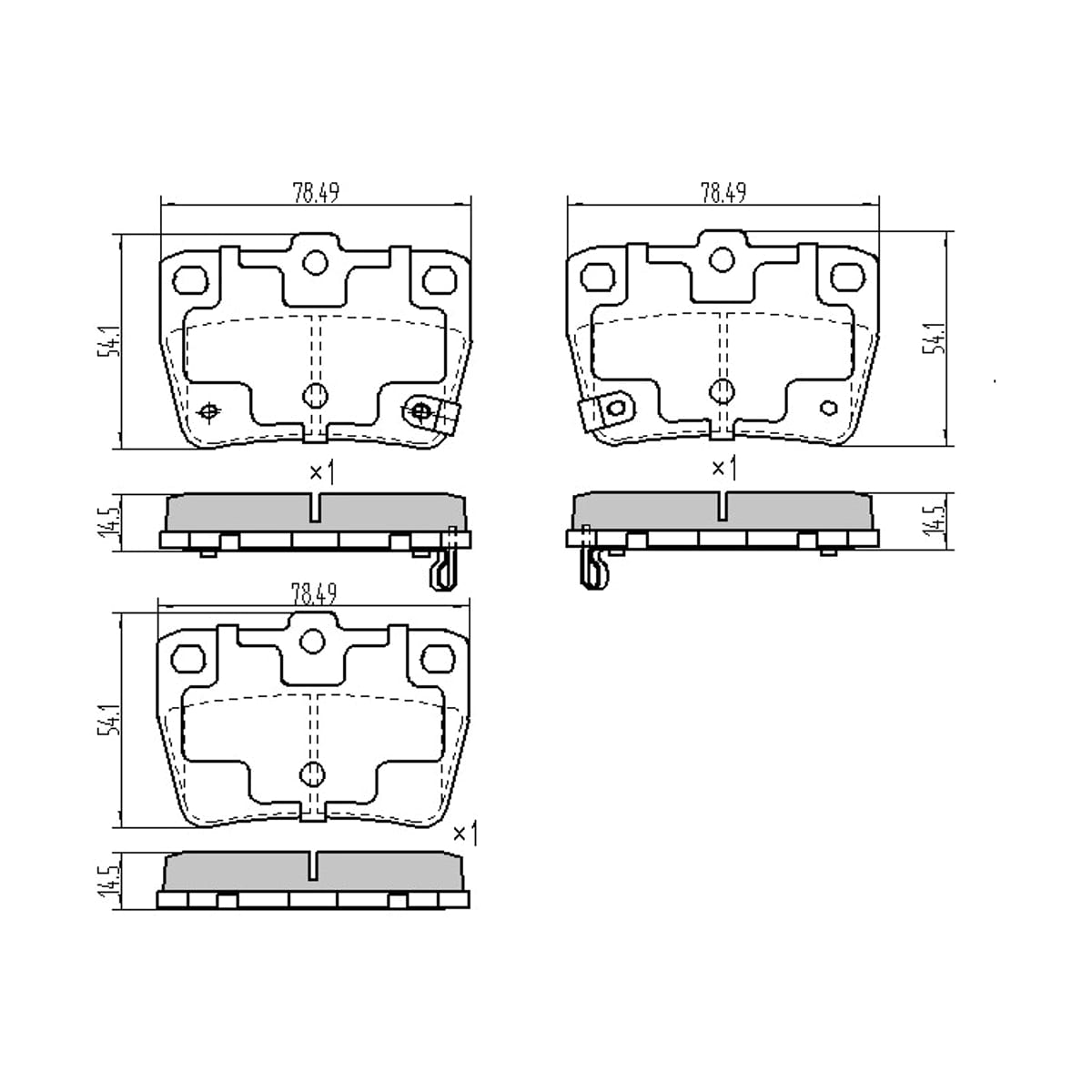 SAT Колодки тормозные (Сзади) Toyota RAV4 (XA10,CA20) 94-05
