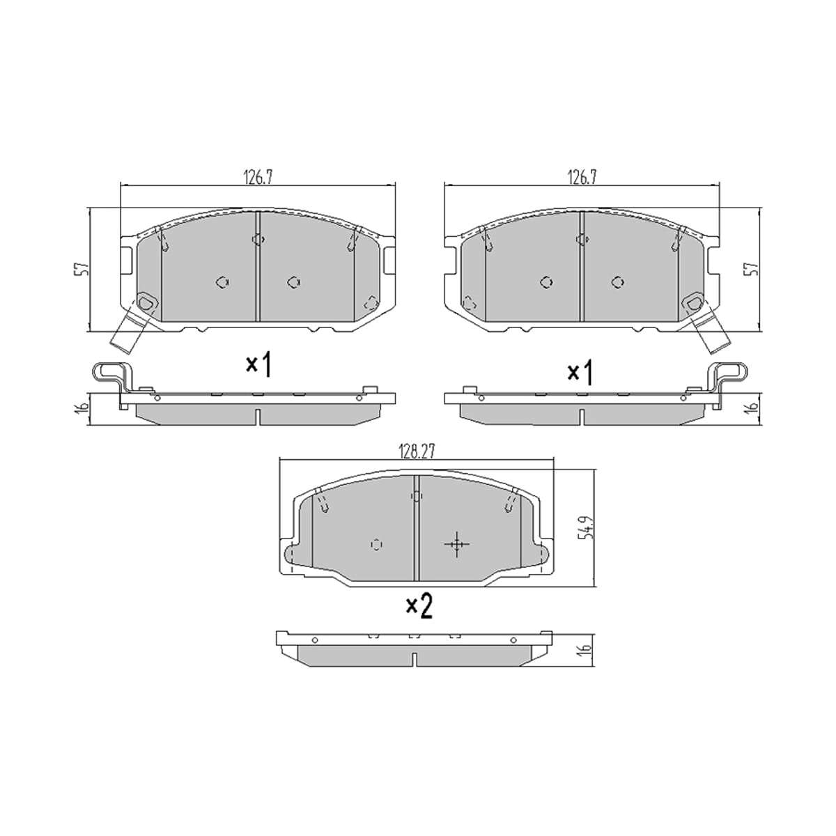SAT Колодки тормозные (Спереди) Toyota Estima 90-99 / Lite Ace 85-91