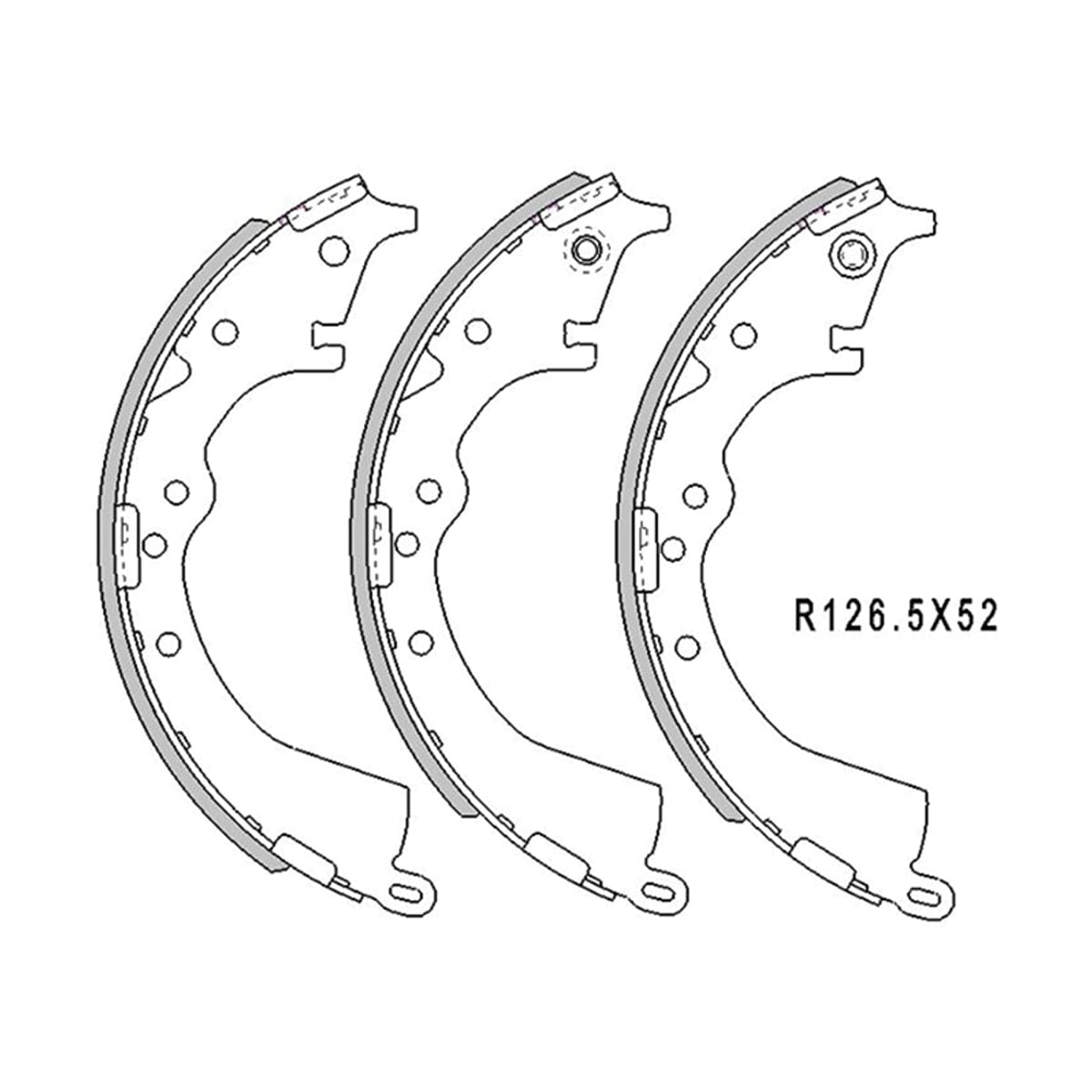 SAT Колодки тормозные барабанные Toyota Crown 83-99 / Hiace 89-98