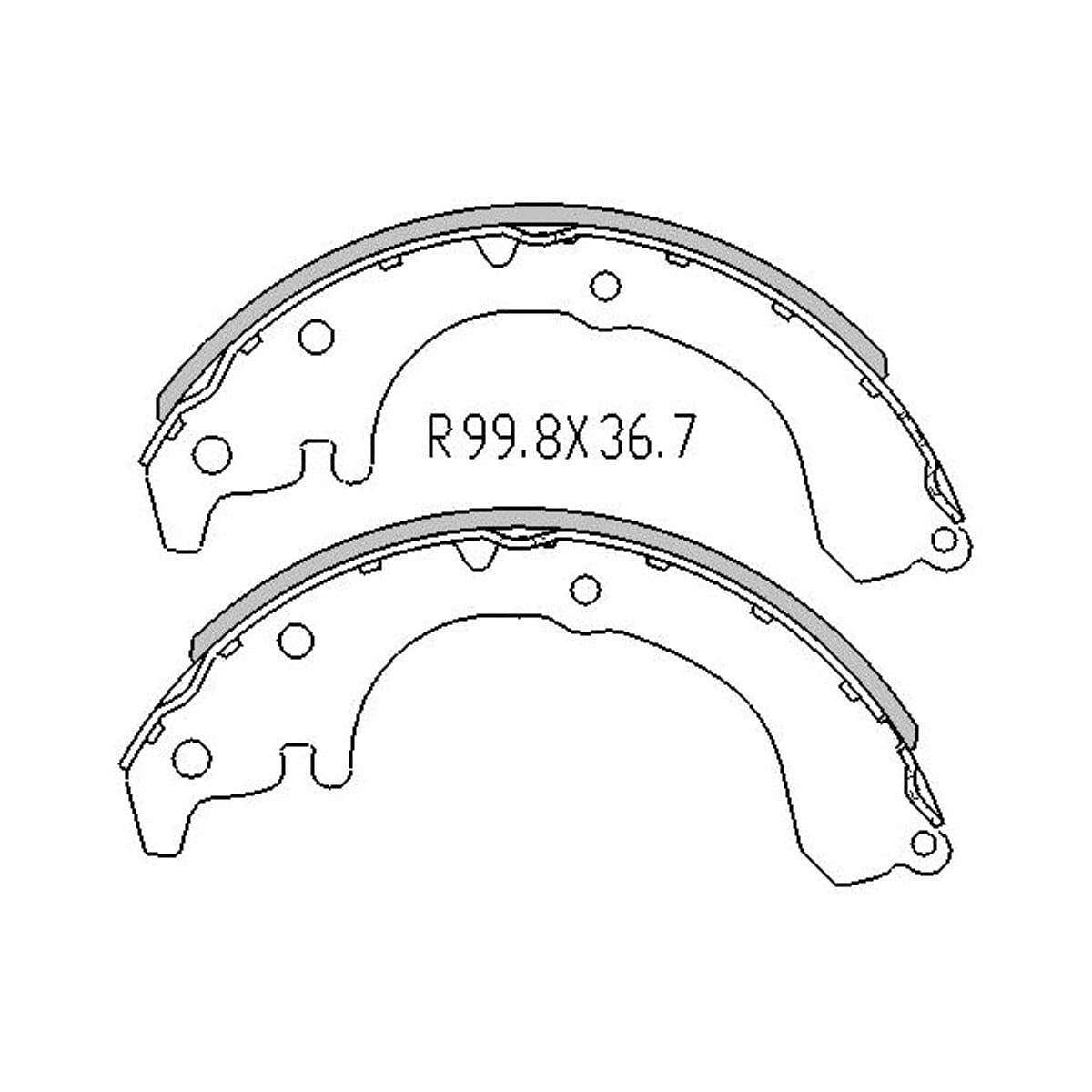 SAT Колодки тормозные барабанные Toyota Caldina (T190) 92-02 / Corolla 83-02 ST0449512230