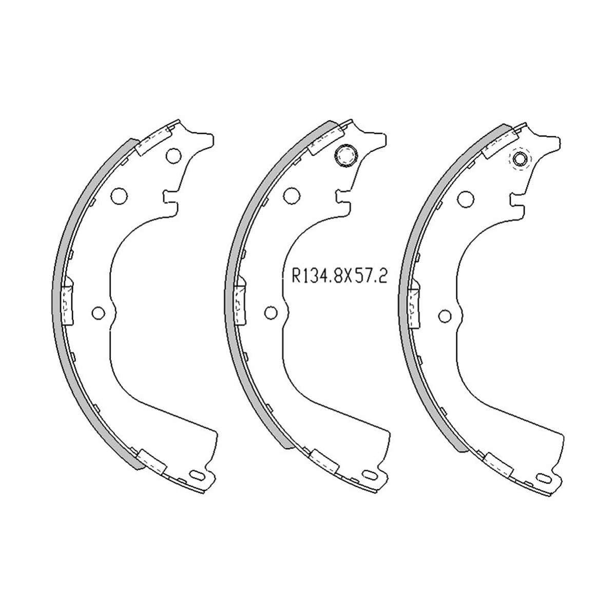 SAT Колодки тормозные барабанные Toyota Hiace 89-04 / Regius Ace 99-04