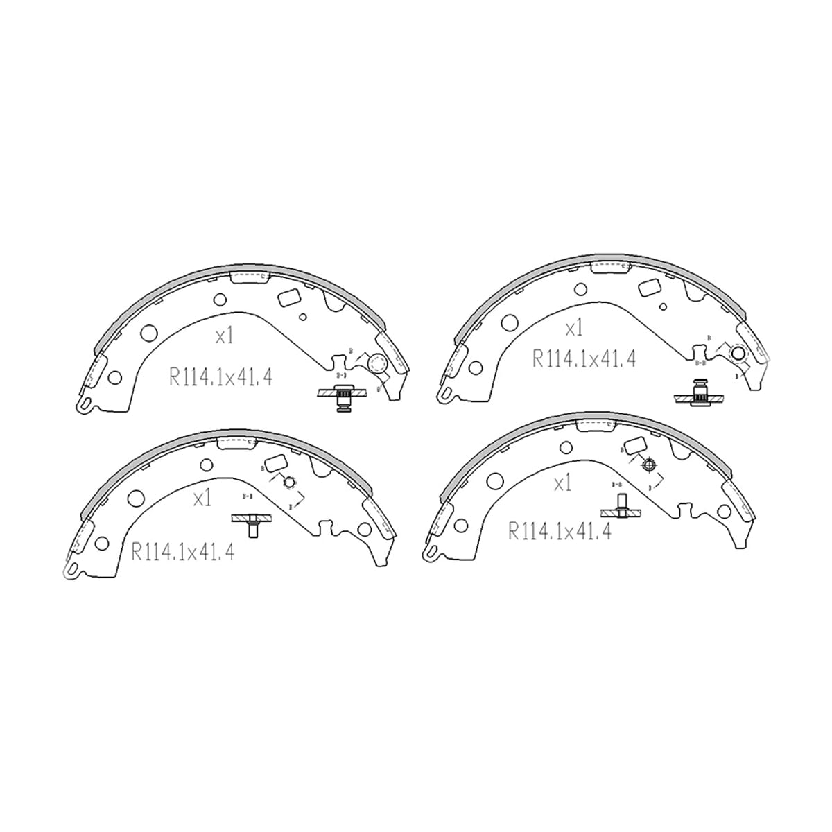 SAT Колодки тормозные барабанные Toyota Camry (XV30) 01-06 / Hiace 07-20