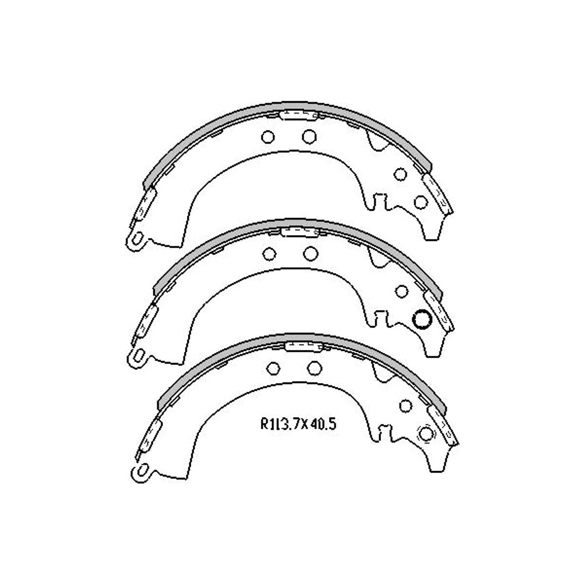 SAT Колодки тормозные барабанные Toyota RAV4 (XA10,CA20) 94-05 / Cami 99-06