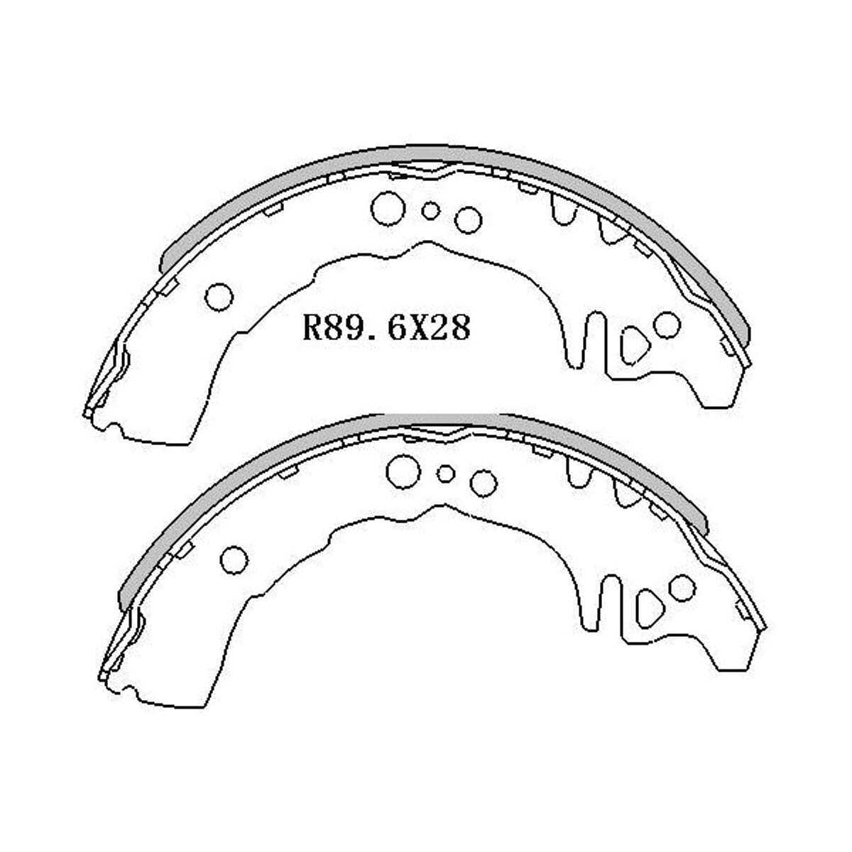 Деталь Колодки тормозные барабанные Toyota Passo 10-23 / Vitz 99-05 SAT