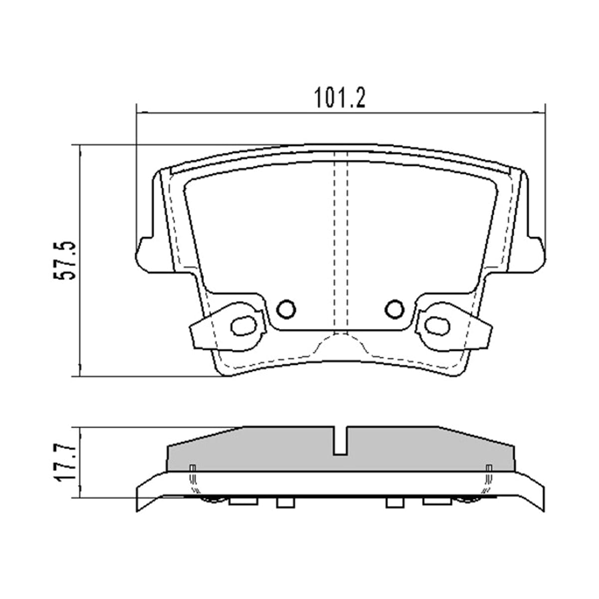 SAT Колодки тормозные (Сзади) Chrysler 300C 04-11 / Dodge Challenger 08