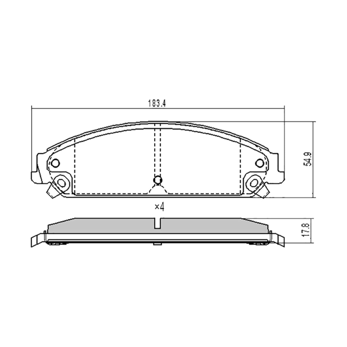SAT Колодки тормозные (Спереди) Chrysler 300C 04-11
