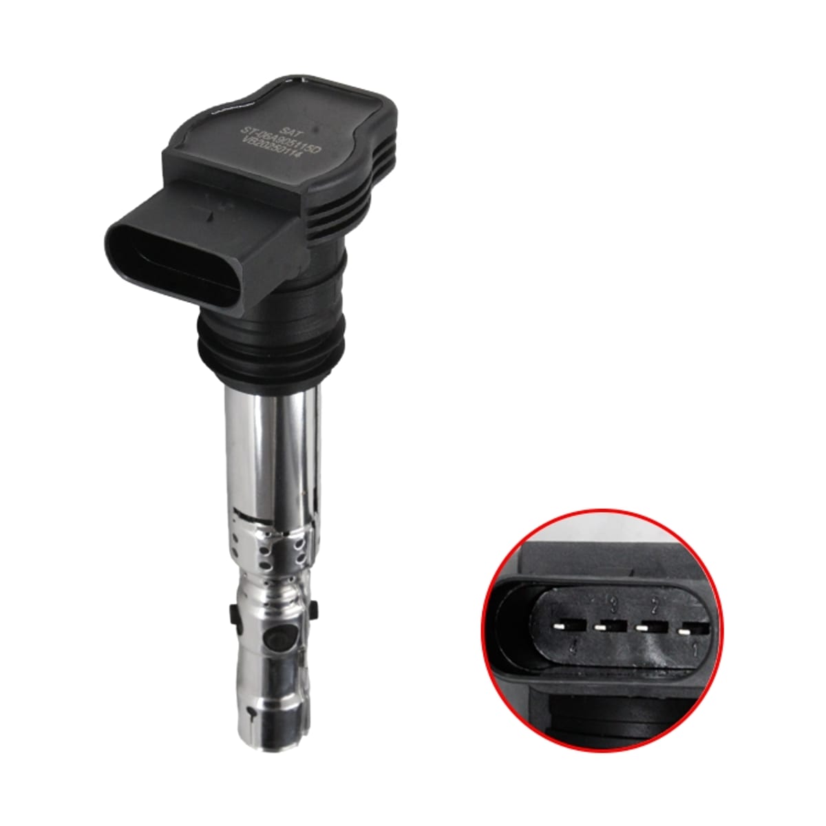 SAT Катушка зажигания Audi A3 96-03 / A4 94-09 AEB;AGU;AJQ;APU;AQA;ARX;ARY;ARZ;AUM;AUQ