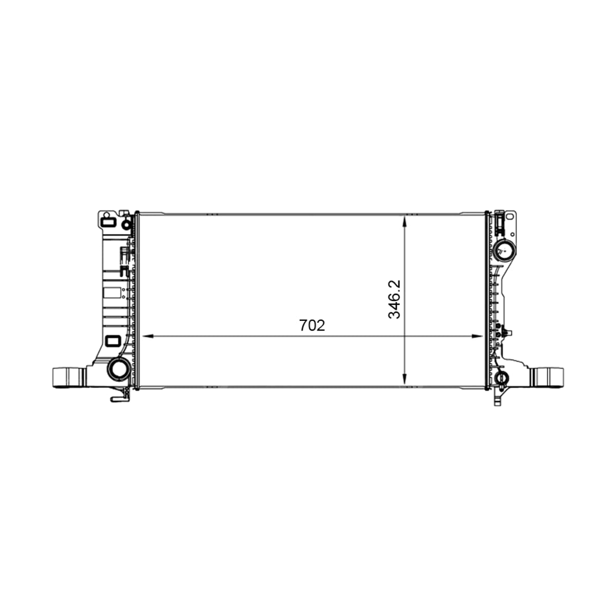 Деталь Радиатор Geely Tugella 19-23 / Atlas 23 SAT