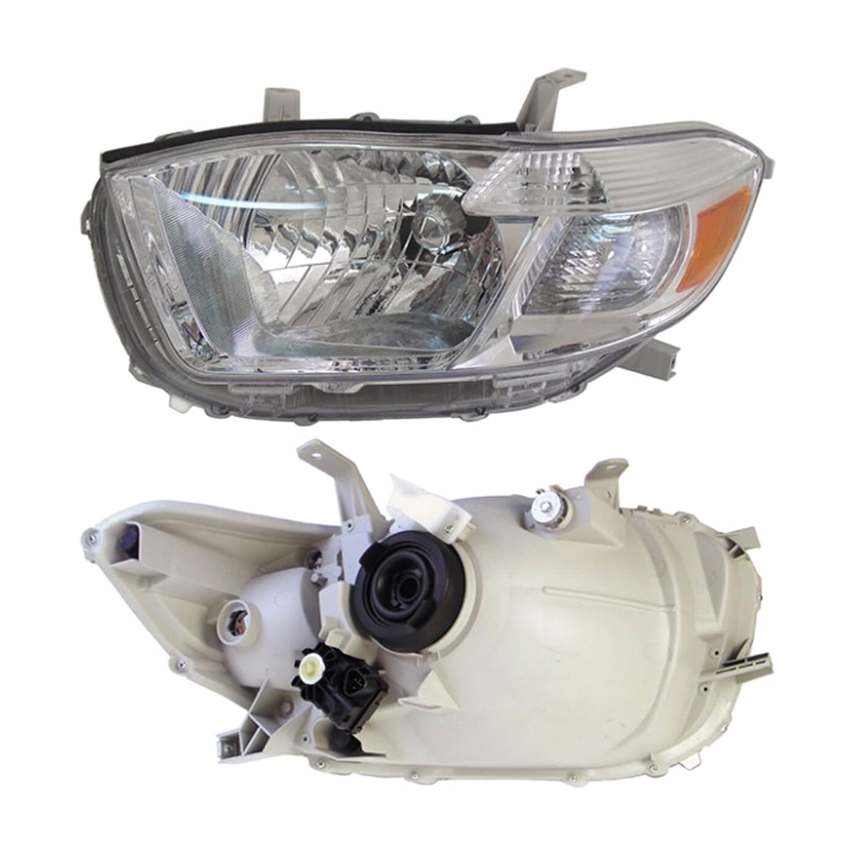 Деталь Фара Toyota Highlander 07-10 (Слева/ Галоген/ С электрокорректором) SAT