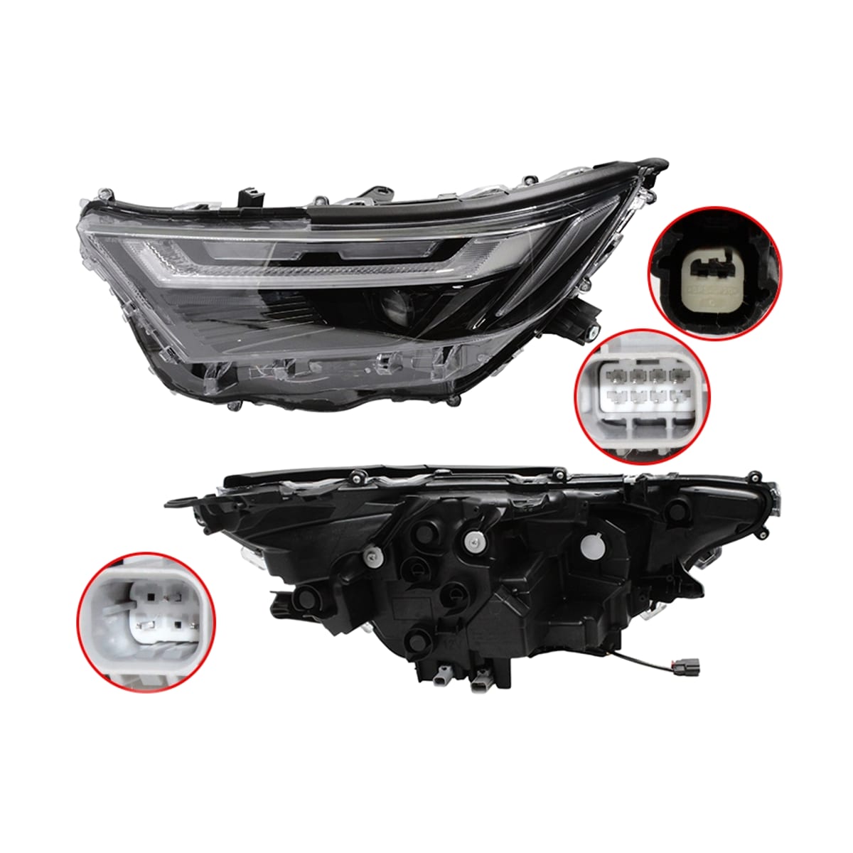 SAT Фара Toyota RAV4 (XA50) 18- (Слева/ LED/ С электрокорректором/ Adventure CHINA Type)