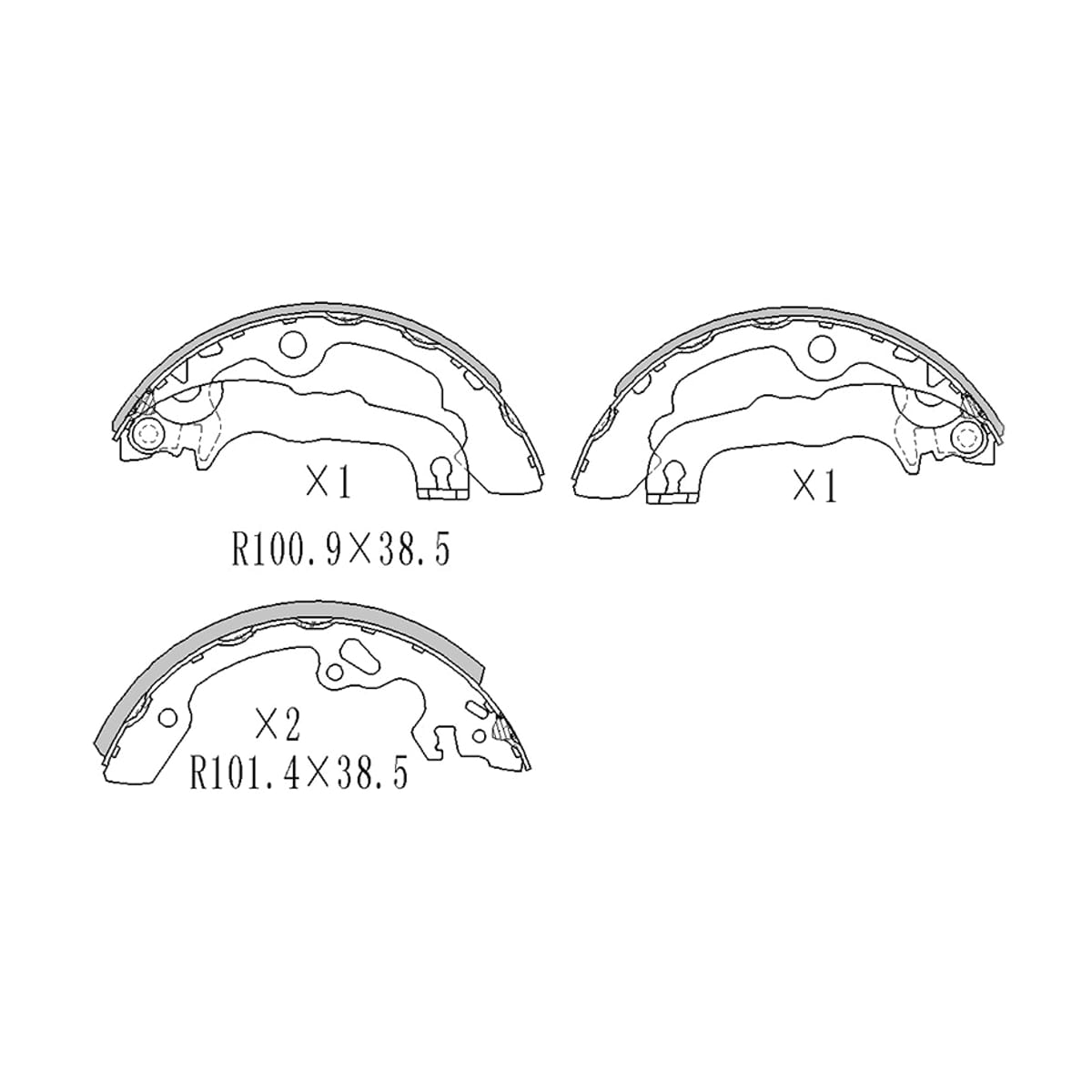 Деталь Колодки тормозные барабанные Ford Focus 98-04 / Mondeo 96-00 SAT