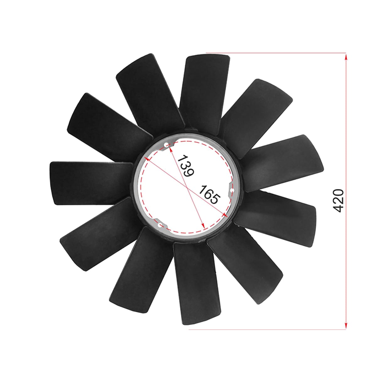 SAT Крыльчатка BMW 3-Series 90-06 / 5-Series 88-04 ST11521712058