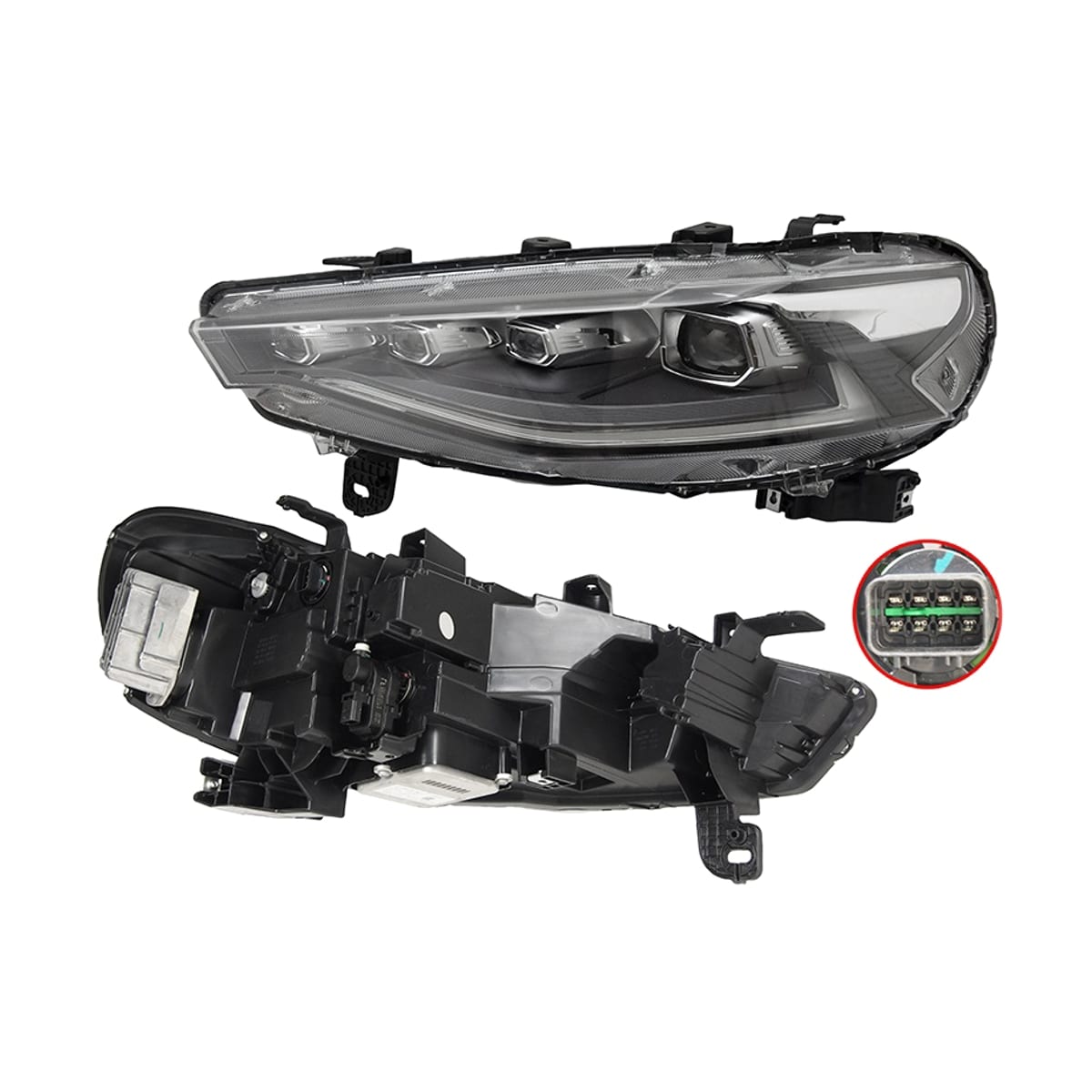 SAT Фара Haval F7 18-24 / F7x 19-24 (Слева/ LED/ ДХО/ С электрокорректором)