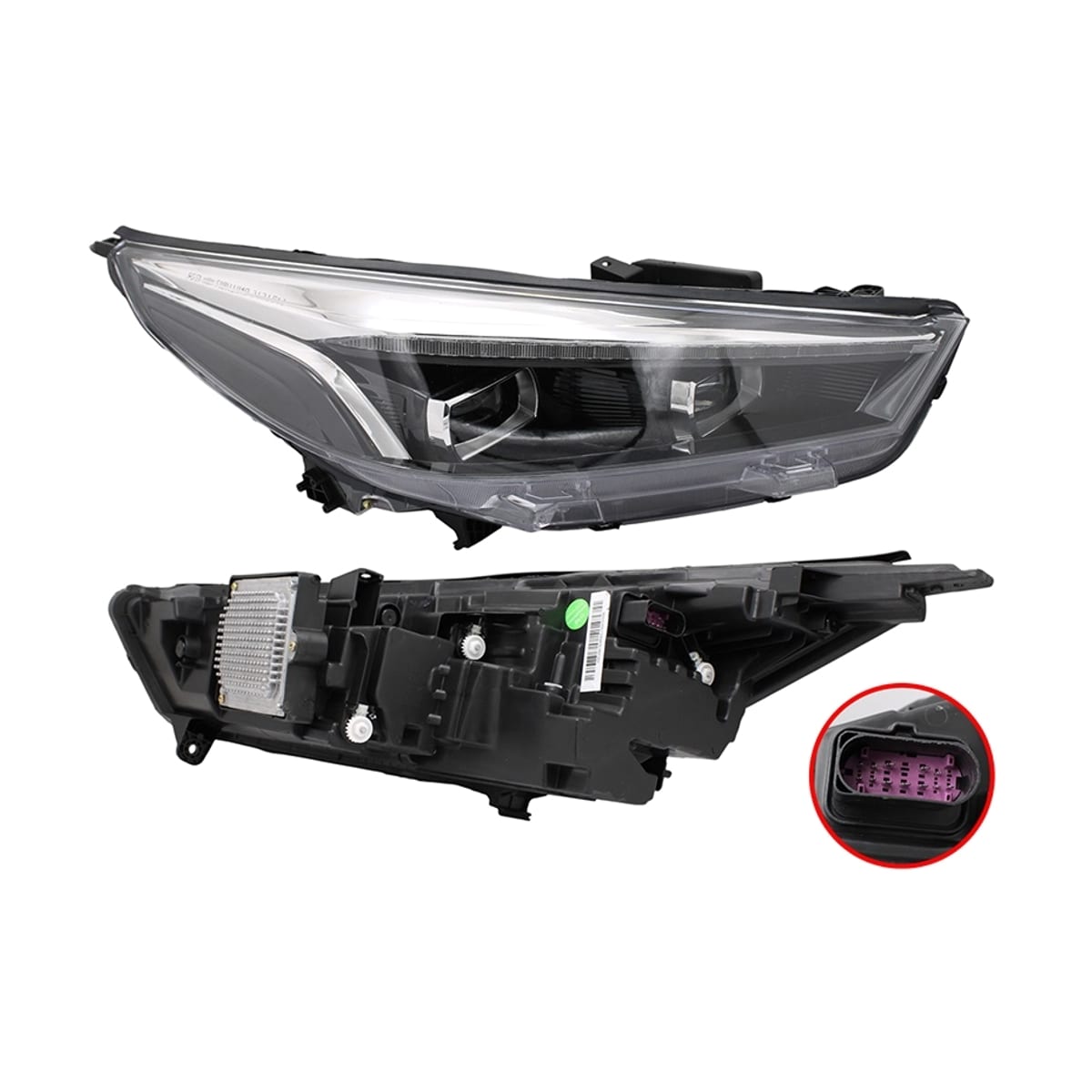 Деталь Фара JAC J7 20- (Справа/ LED/ С электрокорректором/ Динамический поворот) SAT