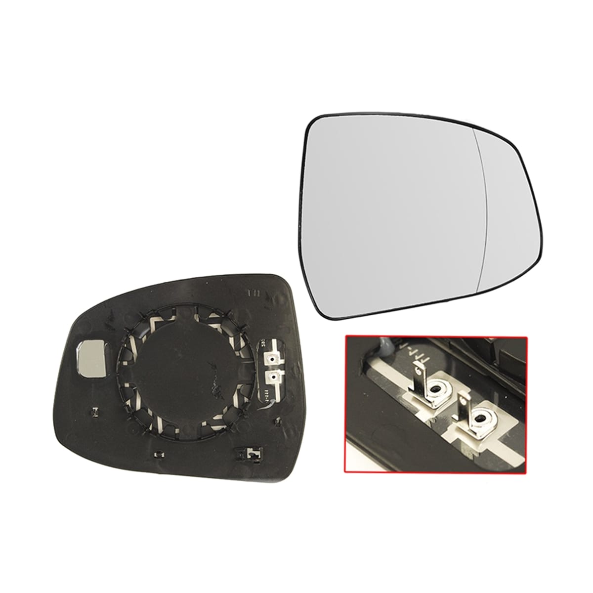 SAT Полотно зеркала Ford Focus 07-19 / Mondeo 07-15 (Справа/ Обогрев/ асферическое) ST1210056