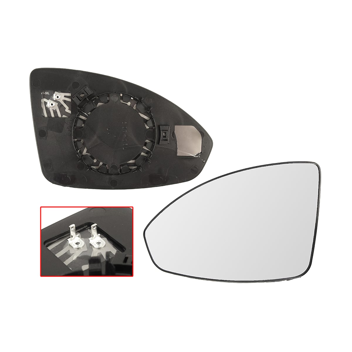 SAT Полотно зеркала Chevrolet Cruze 09-15 (Слева/ Обогрев/ асферическое) ST1210081