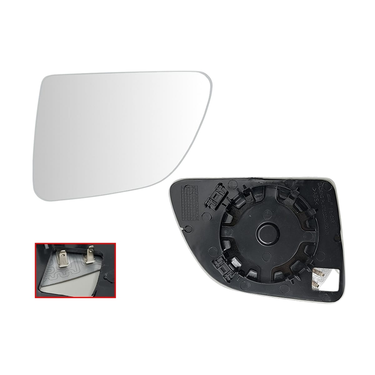 SAT Полотно зеркала Kia Rio 16-22 / Rio X-Line 17-22 (Слева/ Обогрев/ сферическое) ST1210115