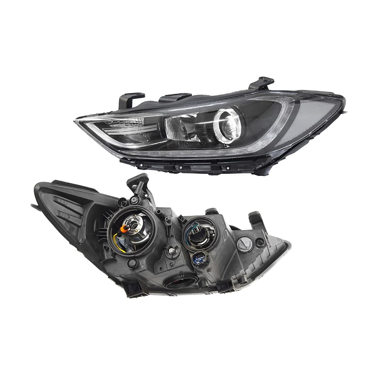 Деталь Фара Hyundai Elantra 15-19 (Слева/ Галоген/ ДХО/ под электрокорректор) SAT