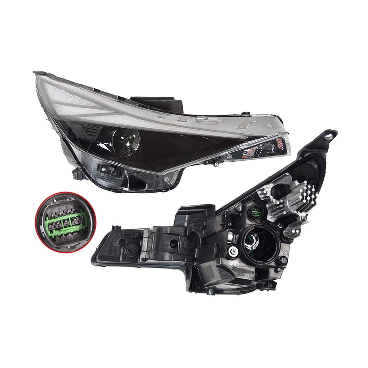 SAT Фара Hyundai Elantra 20-23 (Справа/ Галоген/ ДХО/ С электрокорректором) ST12111HDEL20R