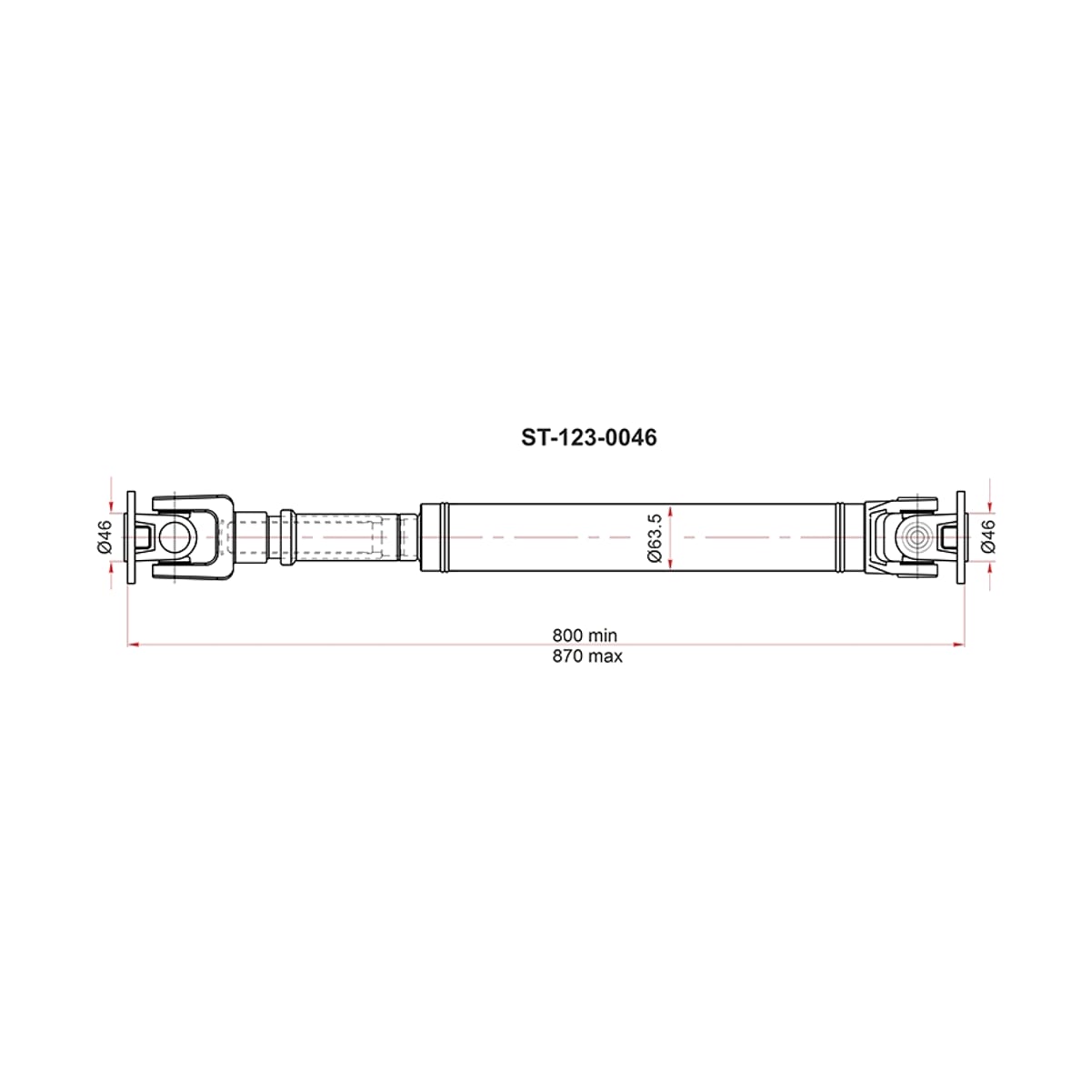 Деталь Вал карданный Toyota Land Cruiser Prado (J150) 09-20 / 4Runner 02-09 SAT