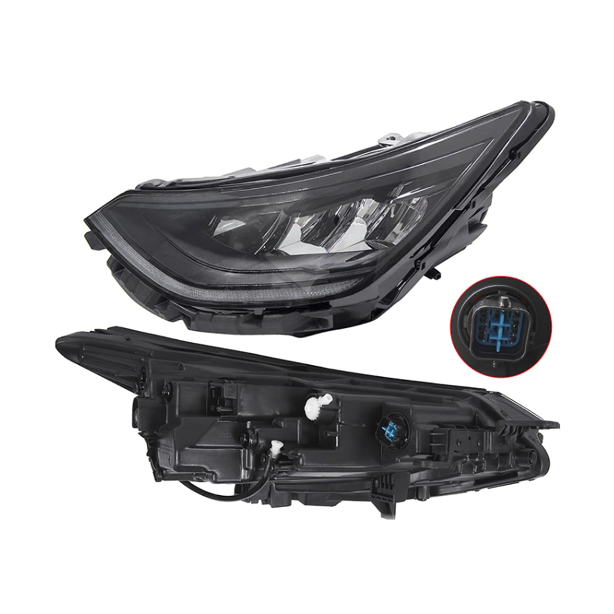 Деталь Фара Hyundai Sonata 19-23 (Слева/ LED/ ДХО/ С электрокорректором) SAT