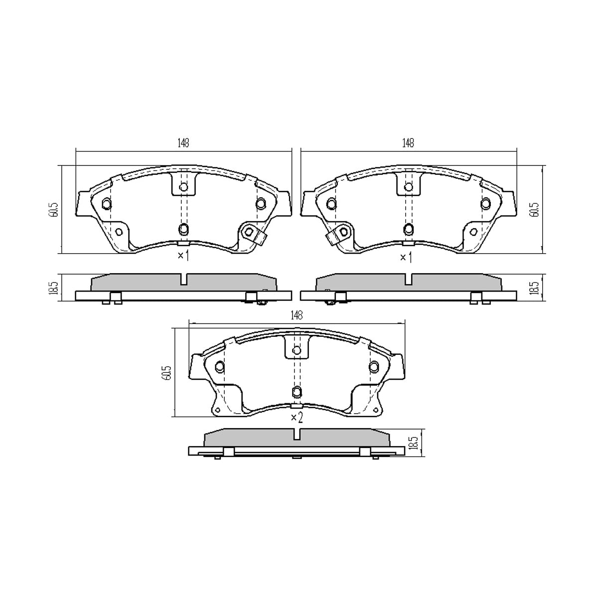SAT Колодки тормозные (Спереди) Chevrolet Aveo 02- / Cruze 09-15
