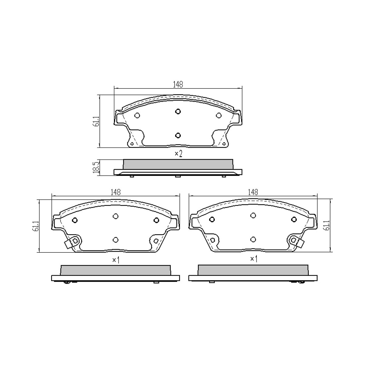 SAT Колодки тормозные (Спереди) Chevrolet Aveo 16- / Opel Astra 09-15