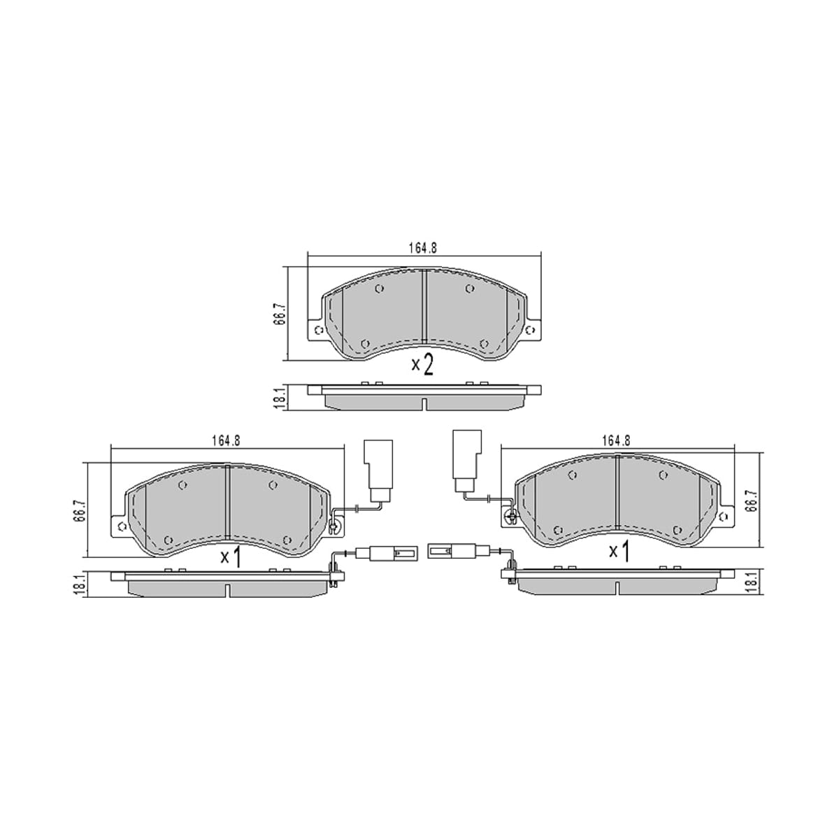 SAT Колодки тормозные (Спереди) Ford Transit 06-14 / Volkswagen Amarok 10-20