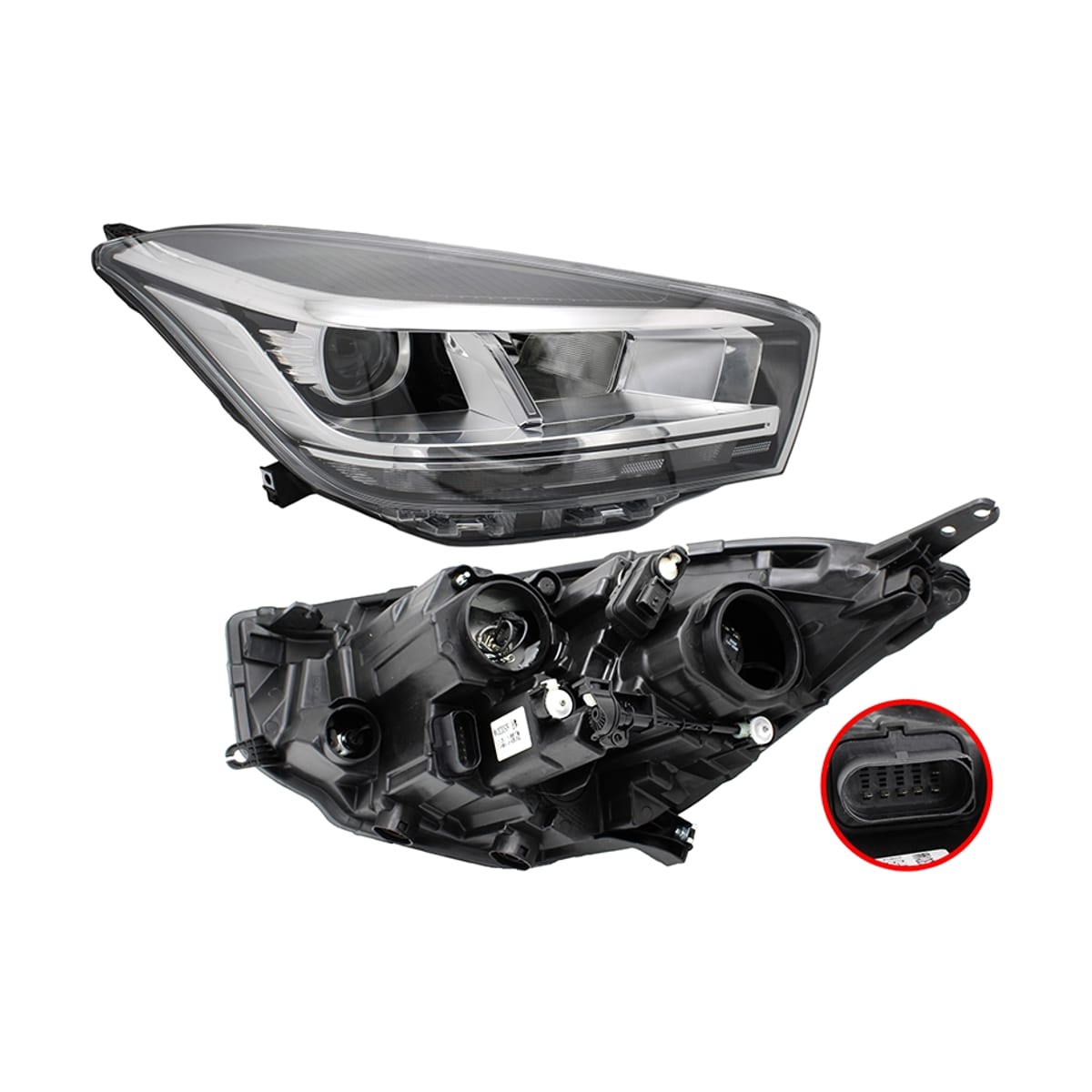 SAT Фара Chery Tiggo 4 Pro 20- (Справа/ Галоген/ С электрокорректором)