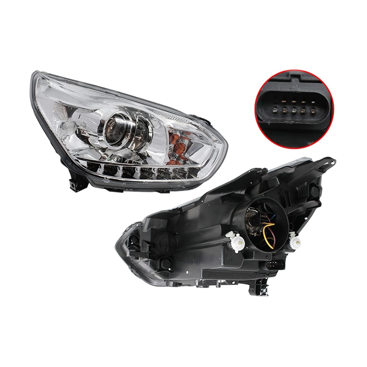 SAT Фара Chery Tiggo T11 13-16 (Справа/ Галоген/ ДХО/ Ручная регулировка) ST13CHTGT13R