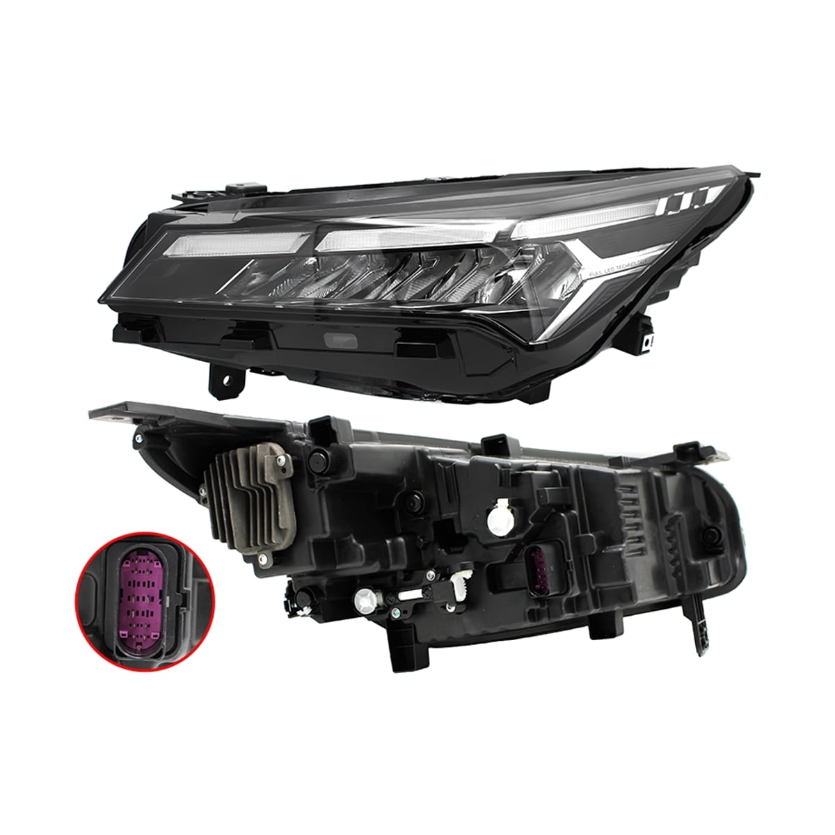 SAT Фара Geely Coolray 18- (Слева/ LED) ST13GLCRLD23L