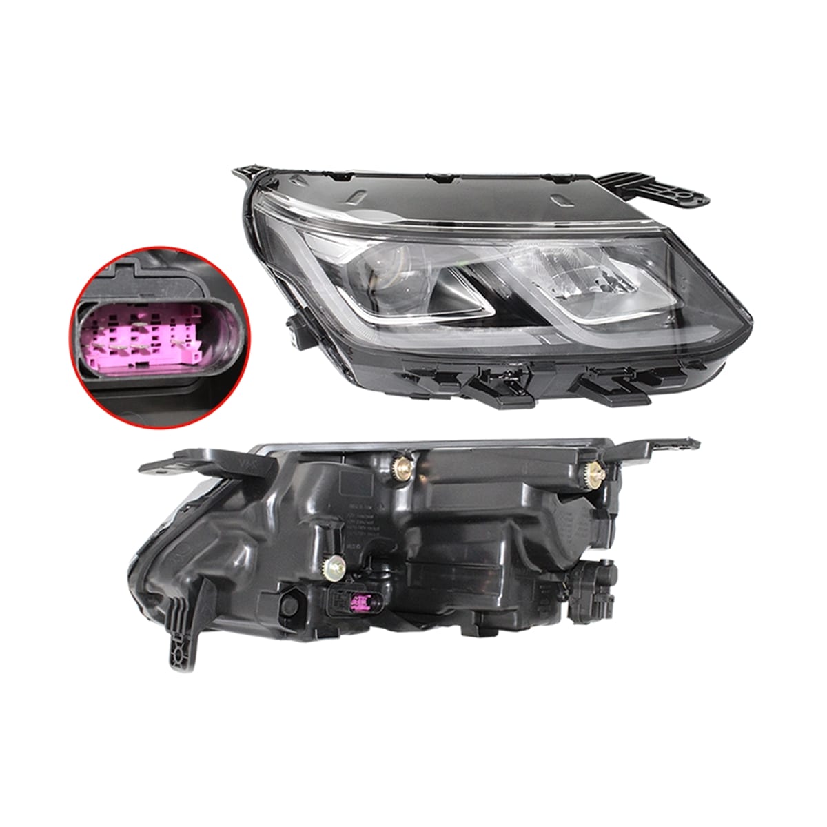 SAT Фара Geely Coolray 18-24 / Belgee X50 23- (Справа/ LED/ ДХО/ С электрокорректором) ST13GLCRLDR
