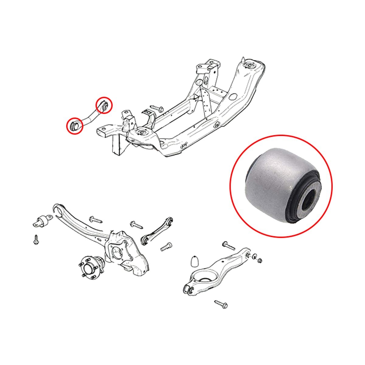 SAT Сайлентблок Ford Focus 10-19 / Kuga 13-19