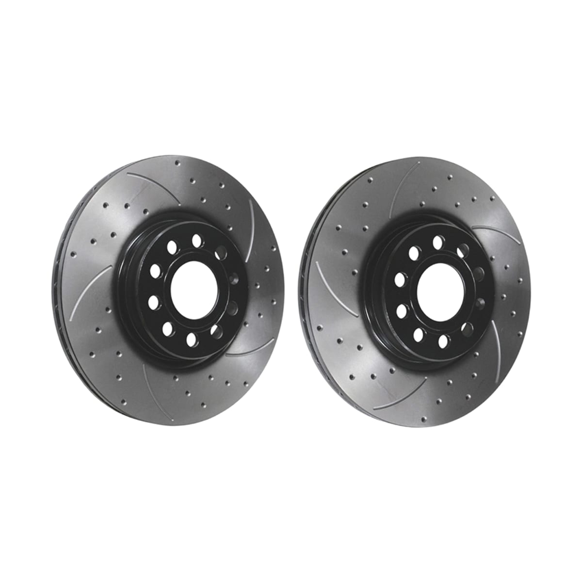 SAT Диски тормозные комплект Audi A3 03-13 / Skoda Kodiaq 16-22 (Спереди/ Перфорированный)