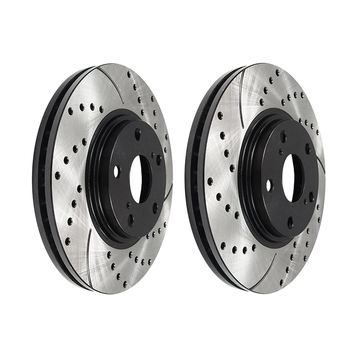 SAT Диски тормозные комплект Lexus RX 97-03 / Toyota Camry 01-06 (Спереди/ Перфорированный)