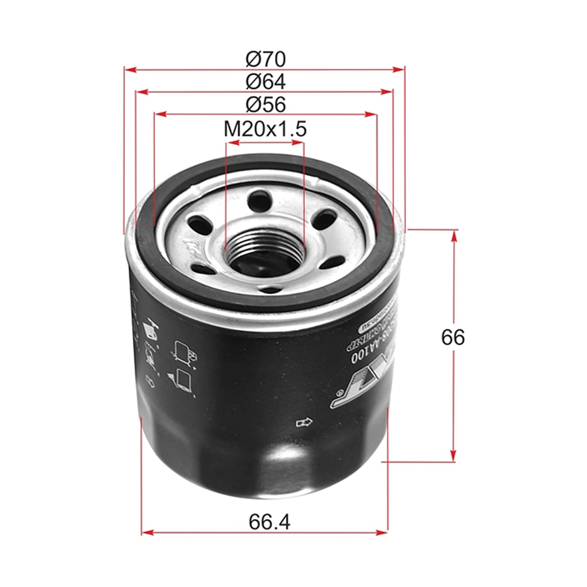 SAT Фильтр масляный Hyundai Solaris 14-17 / Kia Rio 11-15 ST15208AA100