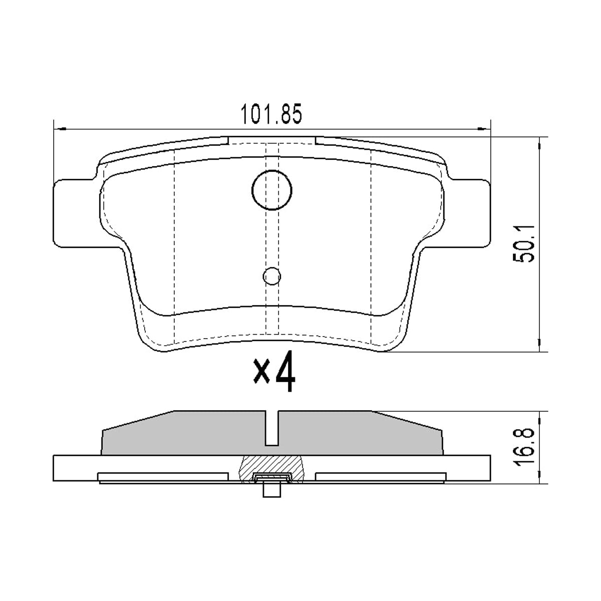 SAT Колодки тормозные (Сзади) Ford Mondeo 00-07 / Jaguar X-Type 01-09