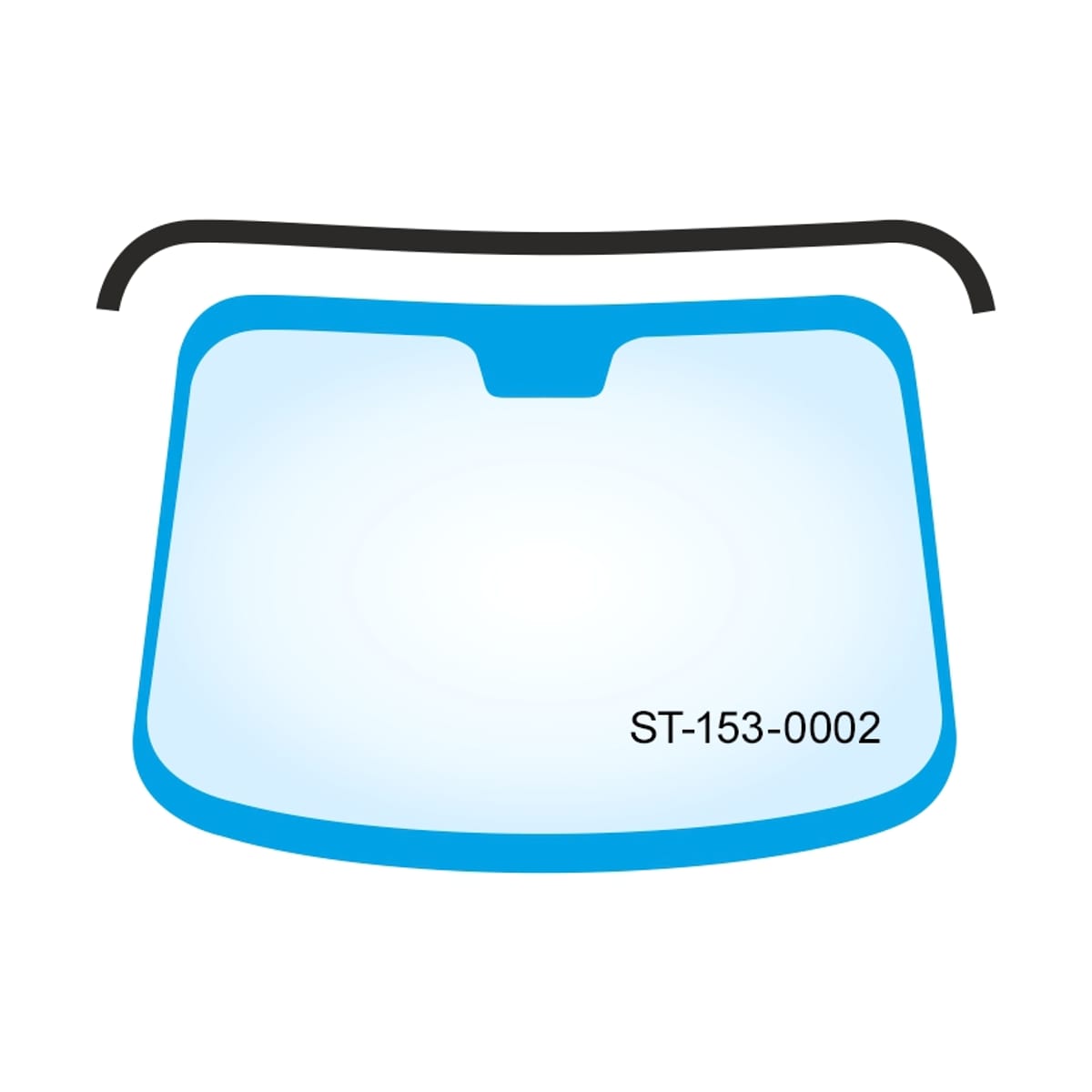 SAT Молдинг лобового стекла (Сверху) Toyota Land Cruiser Prado (J120) 02-09 / Lexus GX 02-09 ST1530002