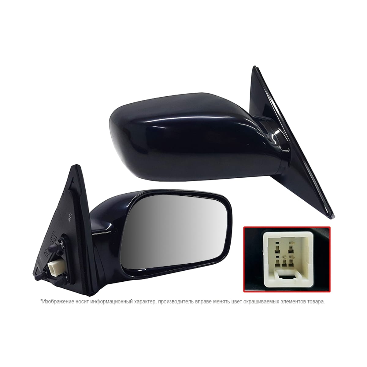 Деталь Зеркало Toyota Camry USA 01-06 (Справа/ Регулировка/ 3 контакта/ USA) SAT