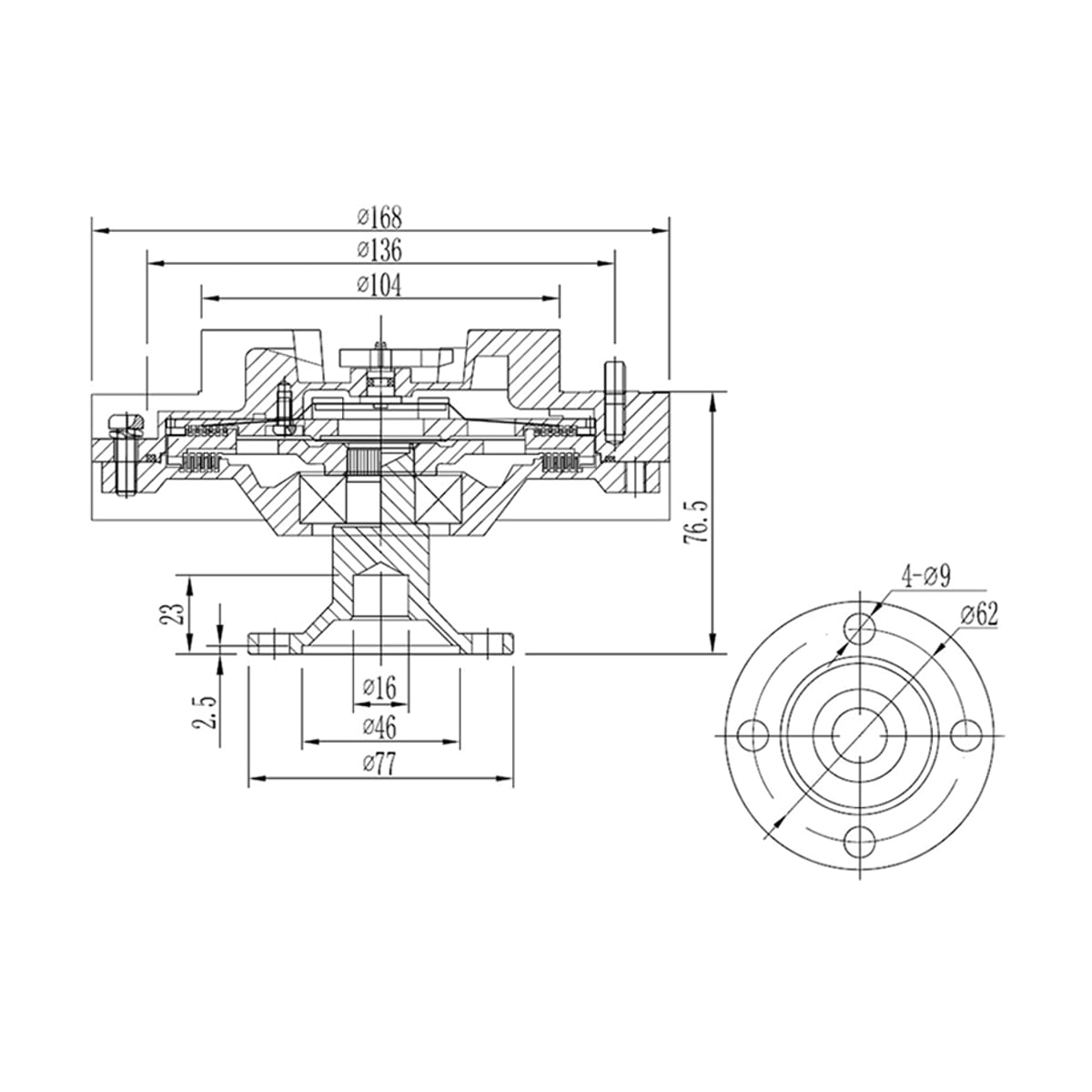 Деталь Вискомуфта Toyota Land Cruiser (J80) 84-23 / Land Cruiser Prado 93-96 SAT