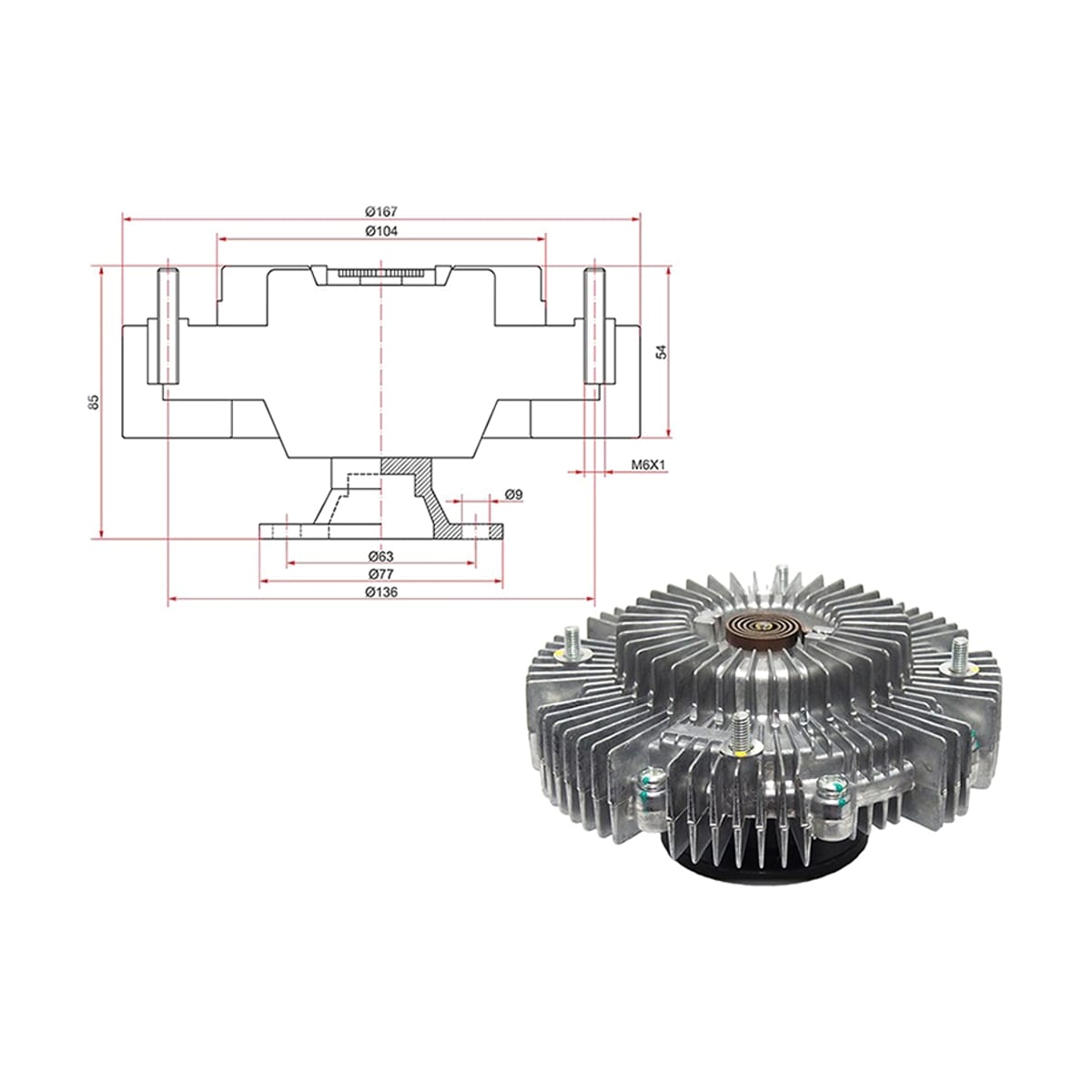 SAT Вискомуфта Toyota Land Cruiser Prado (J90) 96-02 / 4Runner 89-02