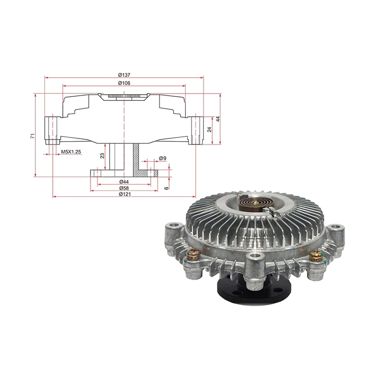 SAT Вискомуфта Toyota Lite Ace 96-07 / Lite Ace Noah 96-01