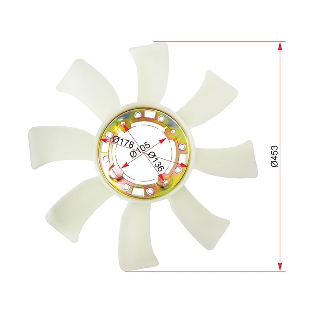 SAT Крыльчатка Toyota Land Cruiser (J80) 84-23 / Land Cruiser Prado 87-96