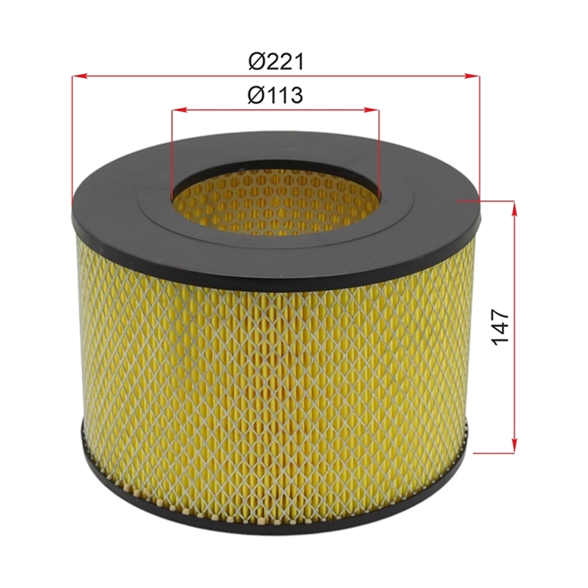 SAT Фильтр воздушный Toyota Land Cruiser (J80) 80-23 / Land Cruiser Prado 93-96