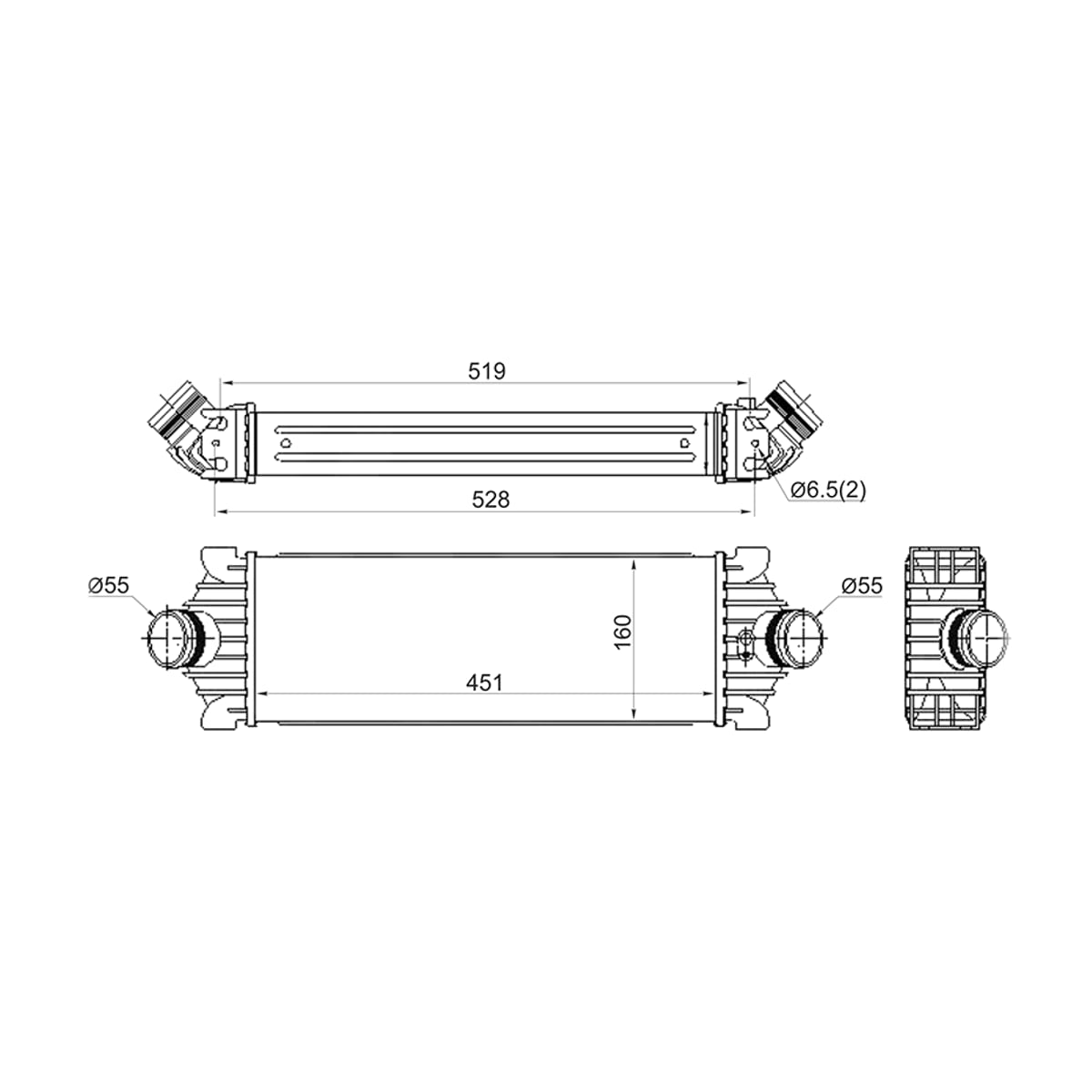 SAT Интеркулер Ford Transit 06-20