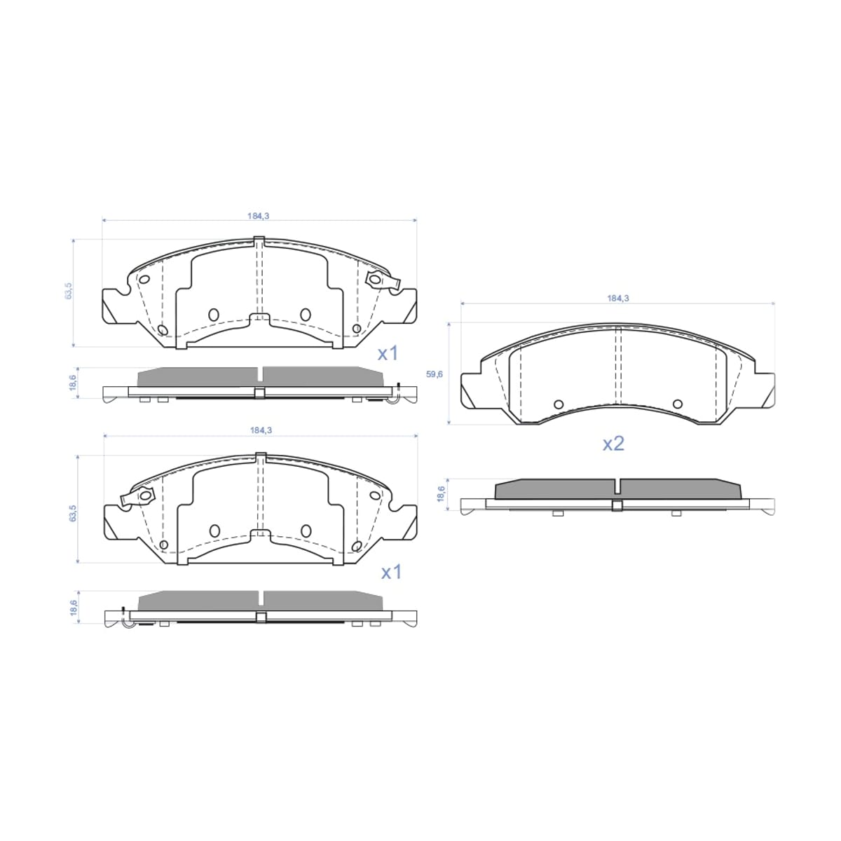SAT Колодки тормозные (Спереди) Chevrolet Tahoe 06-21 / Cadillac Escalade 06-21