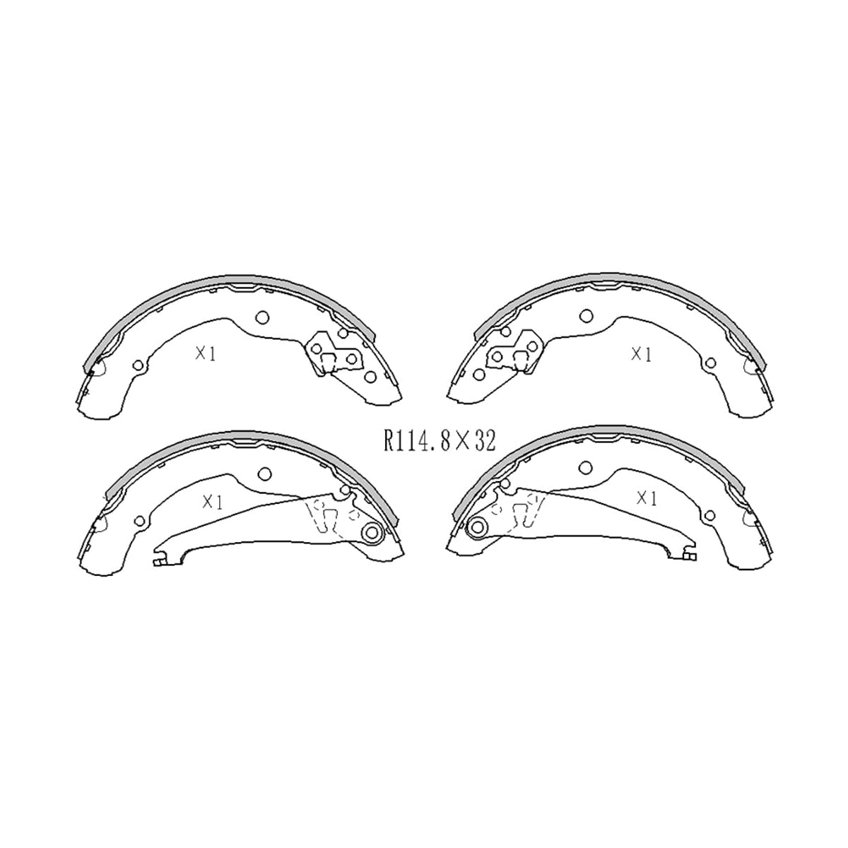 SAT Колодки тормозные барабанные Skoda Octavia 96-10 / Rapid 20 ST1J0698525B