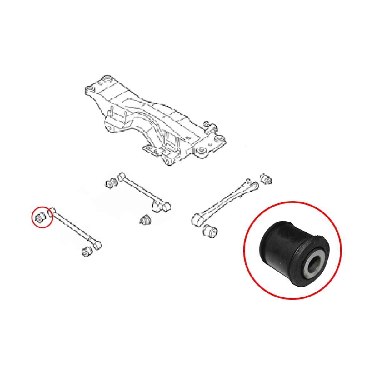 SAT Сайлентблок рычага Subaru Forester 97-02 / Impreza 92-07