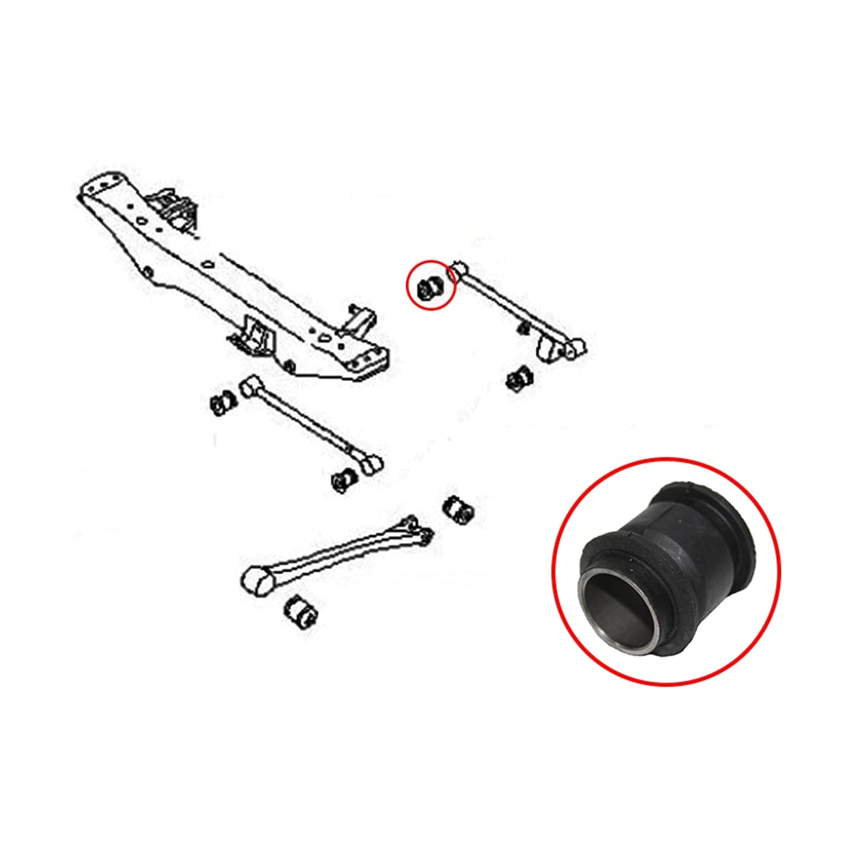 SAT Сайлентблок рычага Subaru Impreza 92-07 / Legacy 89-98