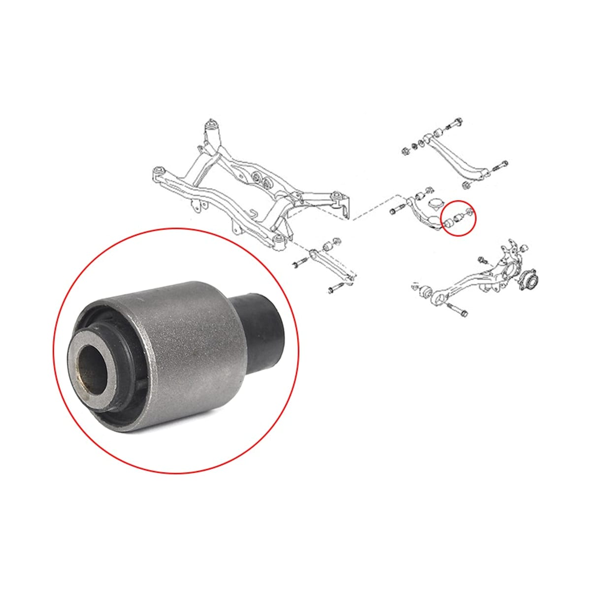 SAT Сайлентблок Subaru Legacy 98-09 / Outback 98-09